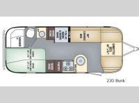 Floorplan - 2017 Airstream RV Flying Cloud 23D Bunk