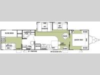 Floorplan - 2004 Forest River RV Wildwood 37 BHSS