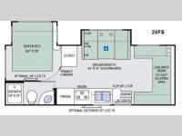 Floorplan - 2017 Thor Motor Coach Four Winds Sprinter 24FS