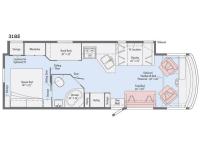 Floorplan - 2017 Winnebago Vista 31BE