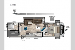 New 2025 Forest River RV Vibe 2600BH Photo