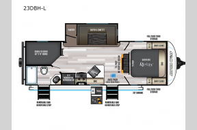 Used 2022 Forest River RV Cherokee Alpha Wolf 23DBH-L Photo