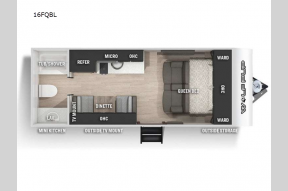 Used 2022 Forest River RV Cherokee Wolf Pup Black Label 16FQBL Photo