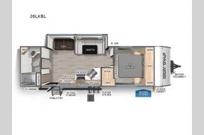 New 2025 Forest River RV Cherokee Grey Wolf 26LK Photo