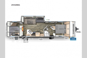 New 2025 Forest River RV Cherokee 294GEBG Photo