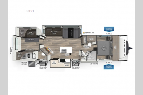 New 2025 Forest River RV Cherokee Alpha Wolf 33BH Photo