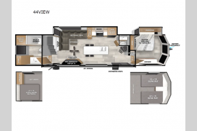 New 2025 Forest River RV Salem Grand Villa 44VIEW Photo
