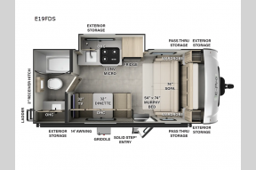 New 2025 Forest River RV Flagstaff E-Pro E19FDS Photo