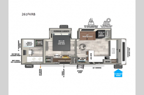 New 2026 Forest River RV Salem Hemisphere 261FKRB Photo