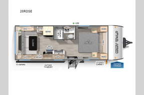 New 2025 Forest River RV Cherokee Grey Wolf 20RDSE Photo