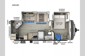 New 2025 Forest River RV Flagstaff Super Lite 26RKBS Photo