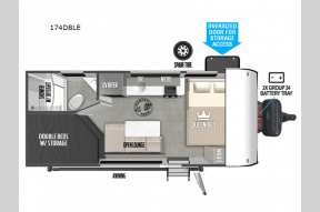 New 2025 Forest River RV Salem FSX 174DBLE Photo
