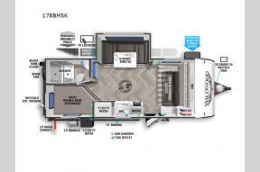 New 2023 Forest River RV Wildwood FSX 178BHSK Photo
