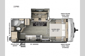 New 2026 Forest River RV Flagstaff Micro Lite 22FBS Photo