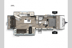 New 2026 Forest River RV Cherokee Alpha Wolf 26RL Photo