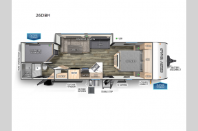 New 2024 Forest River RV Cherokee Grey Wolf 26DBH Photo