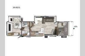 New 2026 Forest River RV Wildwood 36VBDS Photo