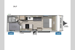 New 2026 Forest River RV Cherokee Grey Wolf 26LP Photo