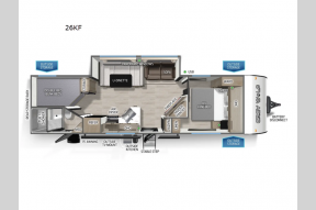 New 2026 Forest River RV Cherokee Grey Wolf 26KF Photo