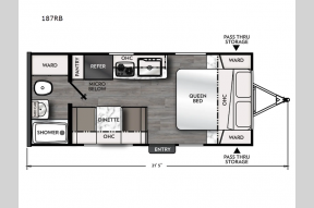 New 2025 Coachmen RV Apex Nano 187RB Photo