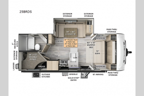 New 2024 Forest River RV Flagstaff Micro Lite 25BRDS Photo