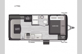 New 2025 Keystone RV Hideout Sport Single Axle 177RD Photo