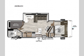 New 2025 Forest River RV Salem 26DBUDX Photo