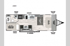New 2025 Forest River RV Viking 5K Series 26BH Photo