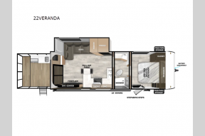 New 2025 Forest River RV Wildwood X-Lite 22VERANDA Photo