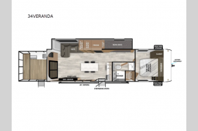 New 2025 Forest River RV Salem 34VERANDA Photo