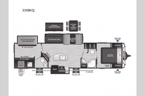 New 2025 Keystone RV Bullet 330BKQ Photo