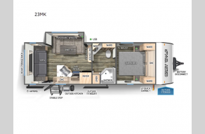 New 2024 Forest River RV Cherokee Grey Wolf 23MK Photo