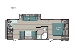 Kingsport Ultra Lite 238RK Floorplan Image