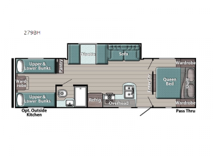 Kingsport Ultra Lite 279BH Floorplan Image