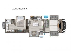 Solitude 382WB R Floorplan Image