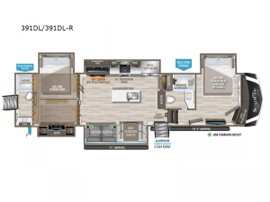 Solitude 391DL R Floorplan Image