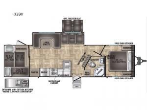 Shasta 32BH Floorplan Image