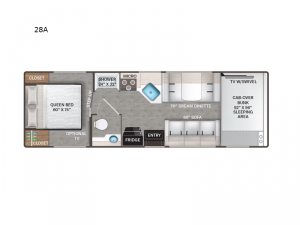 Four Winds 28A Chevy Floorplan Image