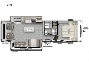 Wildwood 27RE Floorplan Image