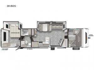 Wildwood 36VBDS Floorplan Image
