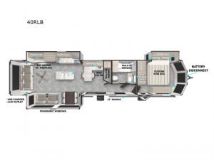 Wildwood Lodge 40RLB Floorplan Image