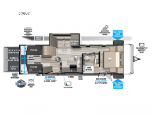 Salem FSX 275VC Floorplan Image