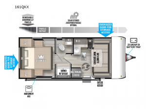 Salem FSX 161QKX Floorplan Image