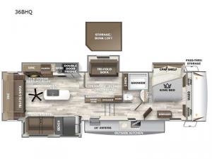 Sabre 36BHQ Floorplan Image