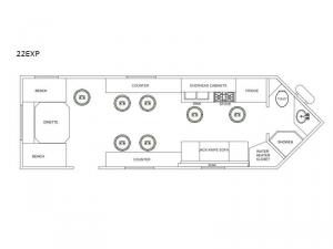 Glacier Ice House 22EXP Floorplan Image