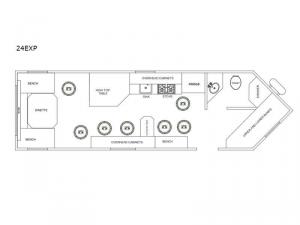 Glacier Ice House 24EXP Floorplan Image