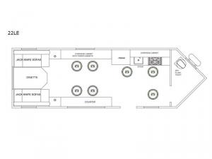 Glacier Ice House 22LE Floorplan Image