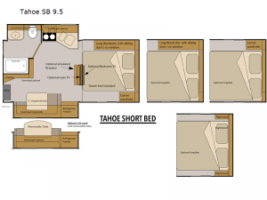 Host Campers Tahoe SB 9.5 Floorplan Image