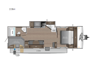 Jay Feather 22BH Floorplan Image