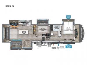 Reflection 367BHS Floorplan Image